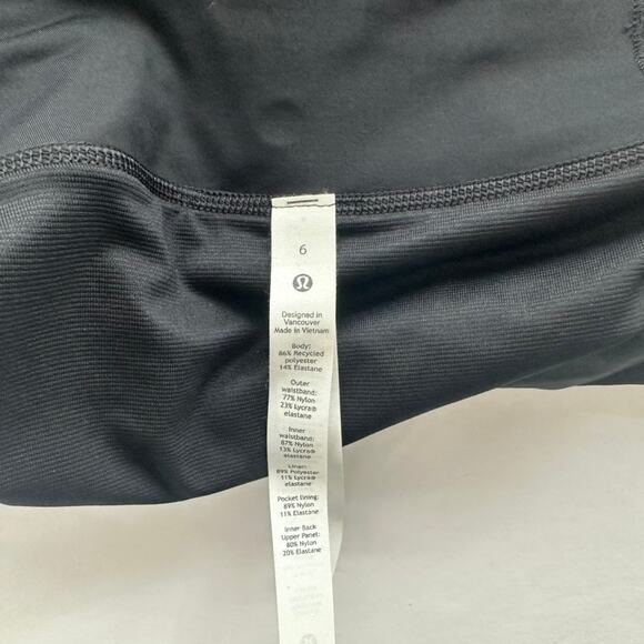 Lululemon Speed Up Short Black Size 6 Updated Fit Run Gym Workout Crossfit NEW - Picture 5 of 6